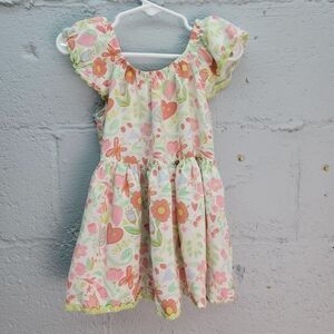 Matilda Jane Heart Flowers Butterfly Print 100% Viscose Dress